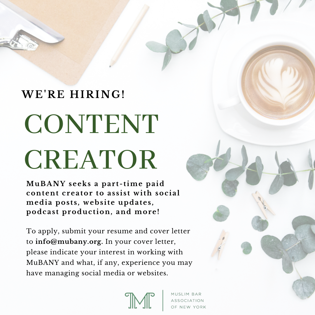 MuBANY Content Creator Job Posting - Spring 2022
